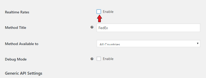 enable real-time rates