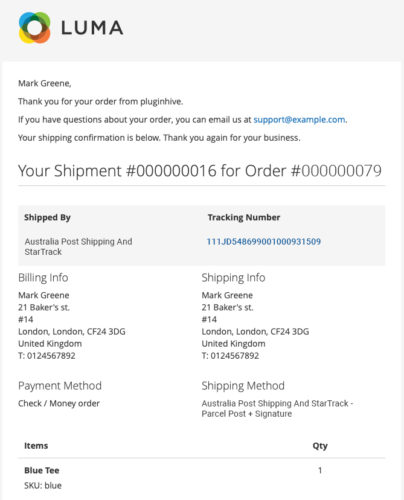 Au-post-shipment-tracking