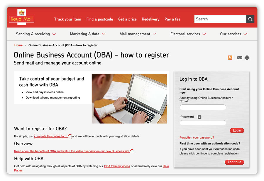 create-royal-mail-account