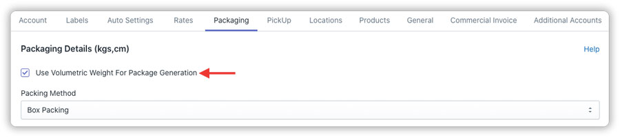 enable_disable-volumetric-weight