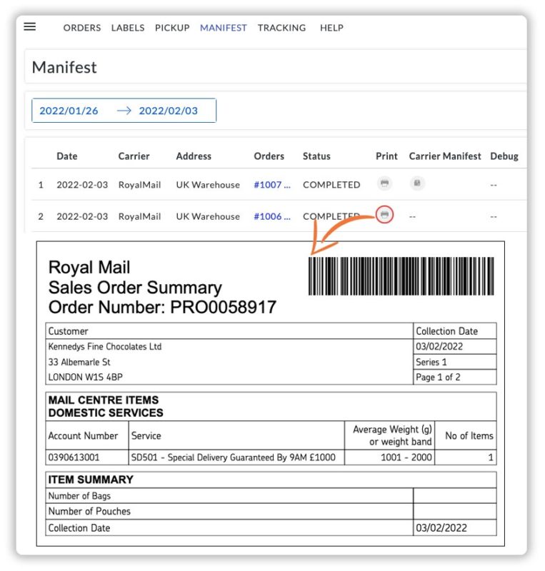 generate-royal-mail-manifest