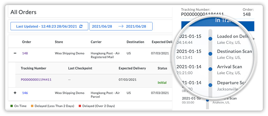 live tracking for hongkong post shipment