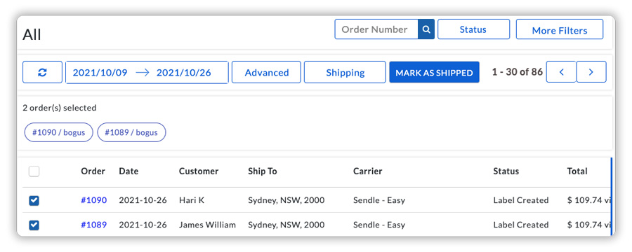 Mark-sendle-orders-as-shipped