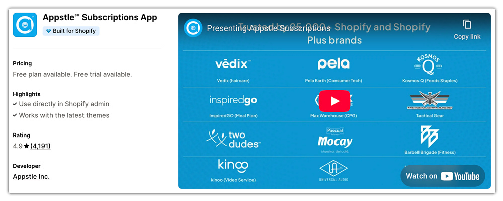 Appstle℠ Subscriptions App
