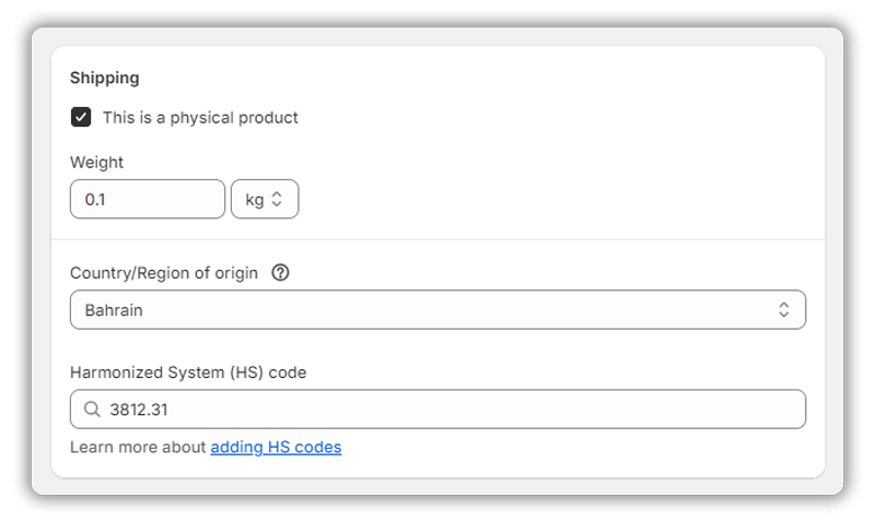 shopify product details