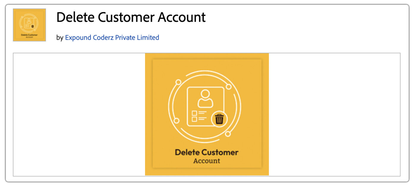 delete customer account