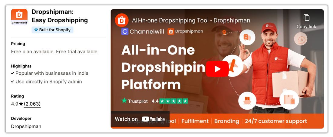 Dropshipman: Easy Dropshipping