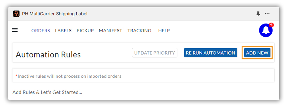 usps label settings