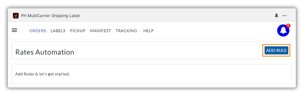 usps rate settings