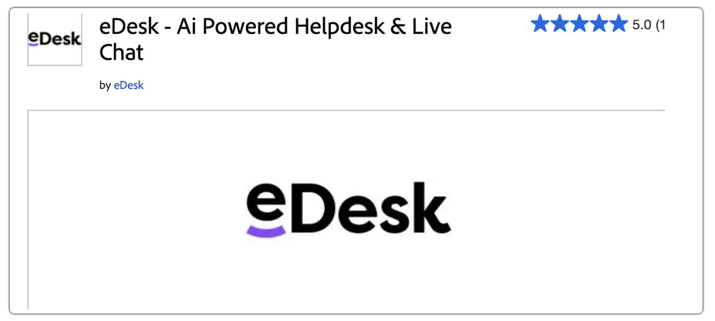 eDesk – Ai Powered Helpdesk & Live Chat