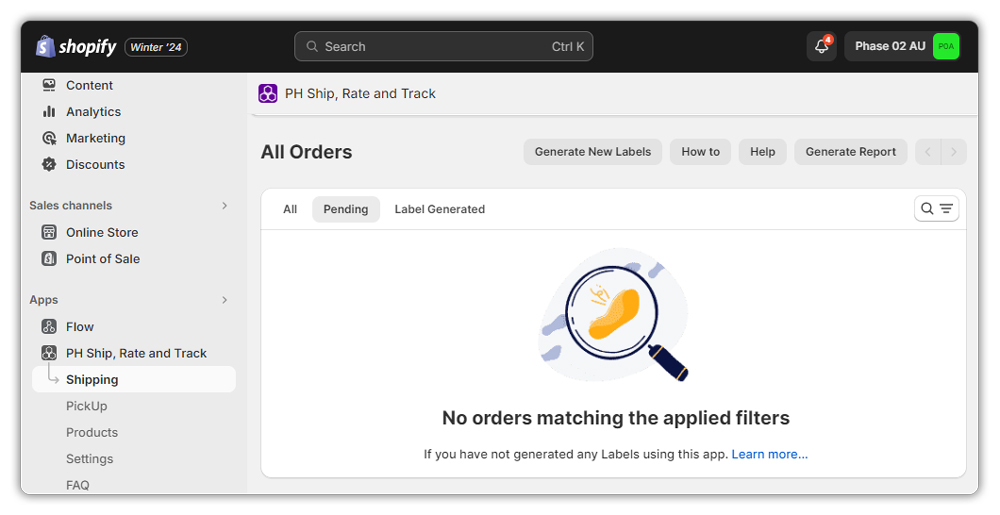 shopify fedex app