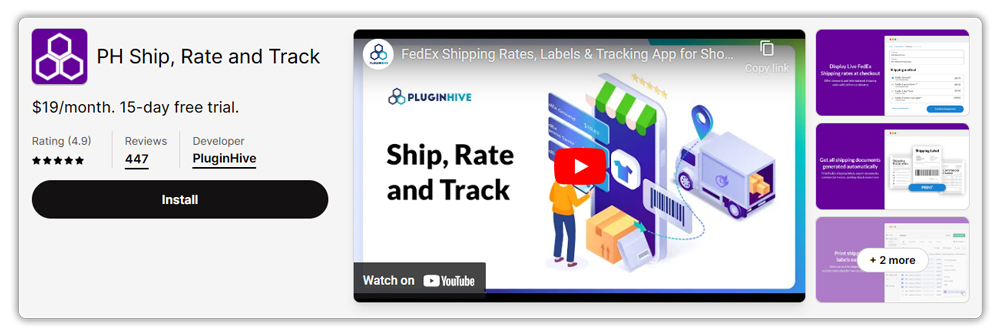 shopify fedex app