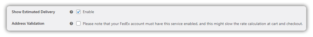 fedex address validation