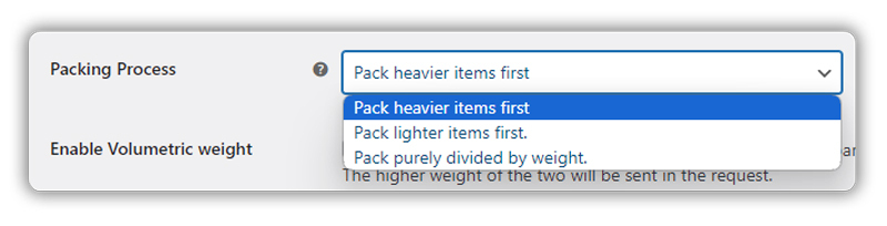 packing process