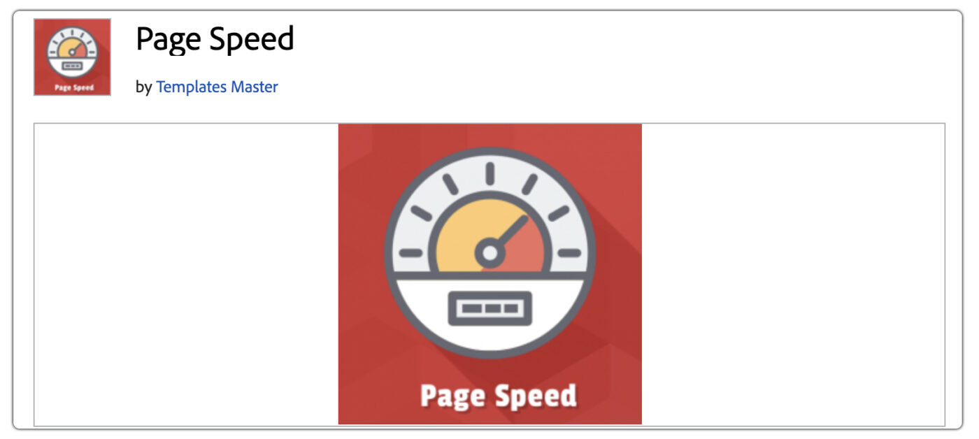 page speed