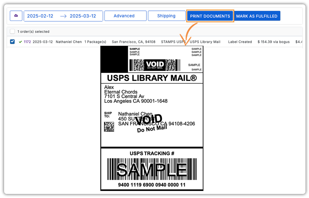print usps labels