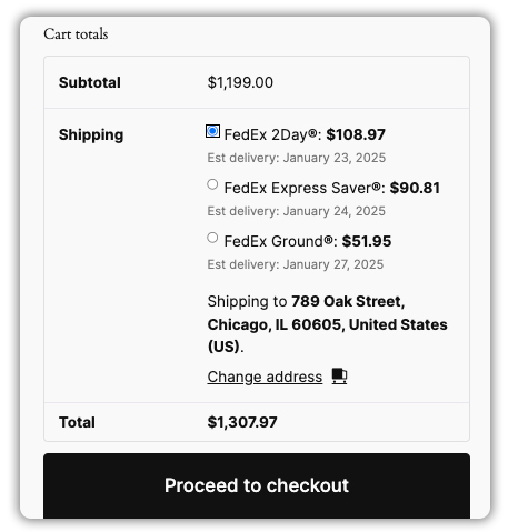 fedex shipping rates