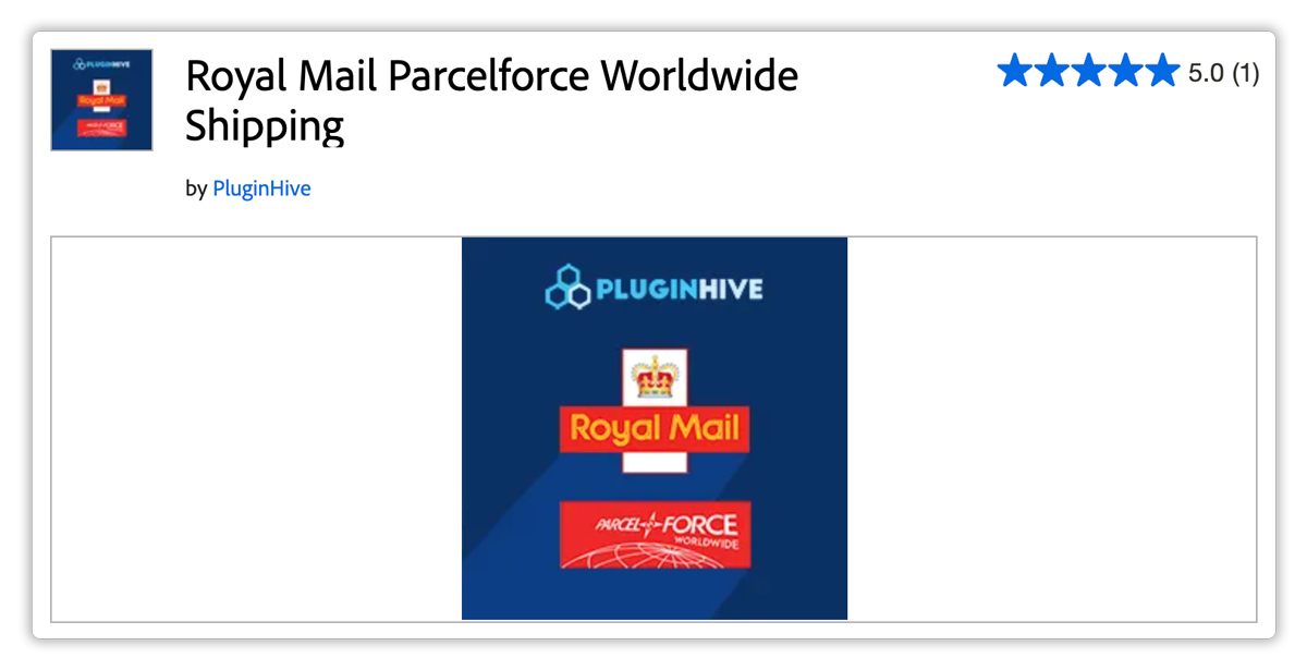 Royal Mail Parcelforce Worldwide Shipping