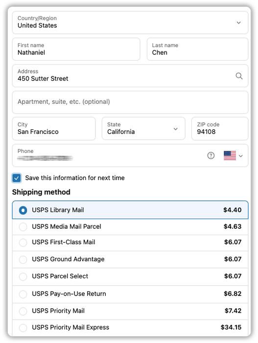 usps shipping rates