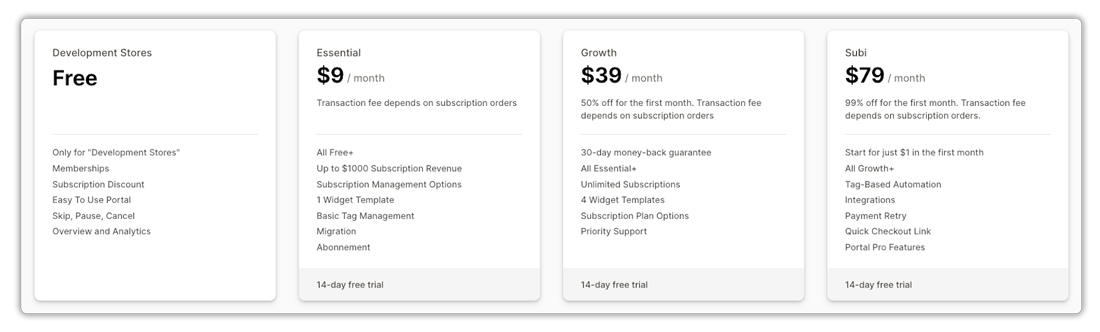 subi subscription pricing