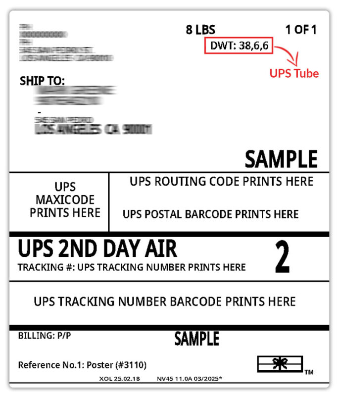 ups label