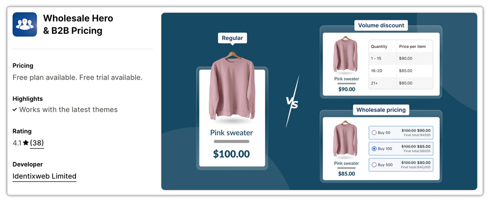 Wholesale Hero & B2B Pricing