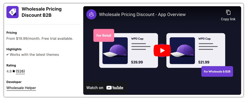 Wholesale Pricing Discount B2B - shopify wholesale