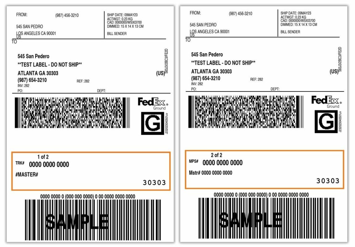 fedex labels