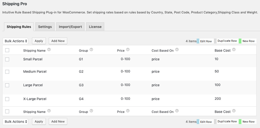 set up shipping rules