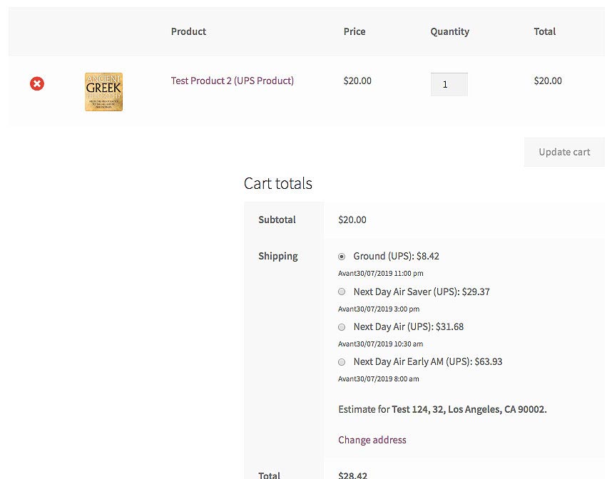 UPS-product-in-cart