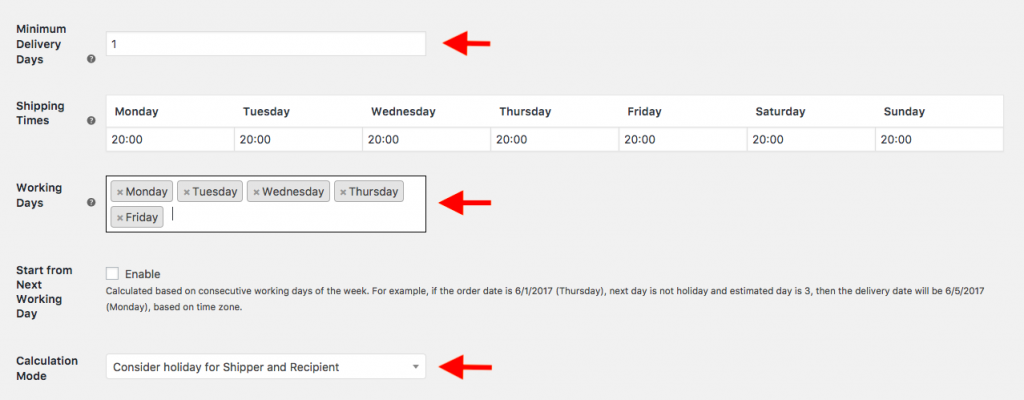 Minimum Delivery Days