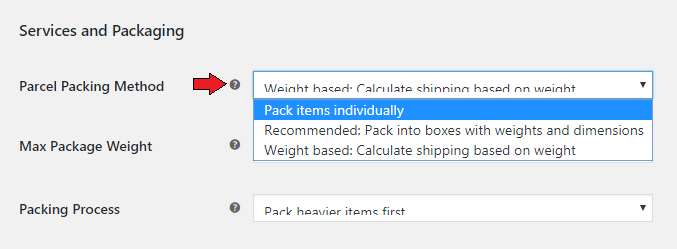 packing method