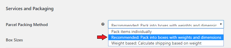 packing method