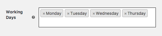 Unselect the Friday option