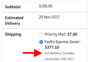 fedex estimates