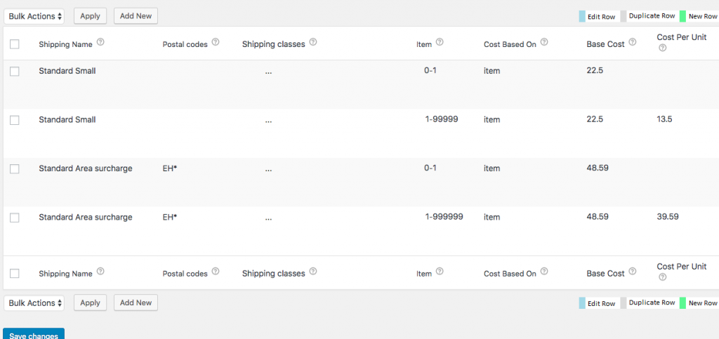 Adding Surcharge based on Postal Codes