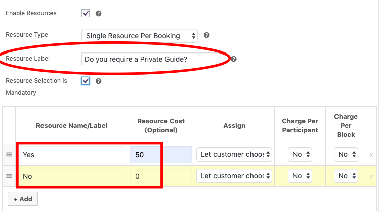 enable resources