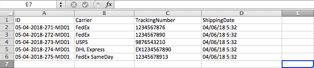 Bulk import woocommerce shipment tracking details