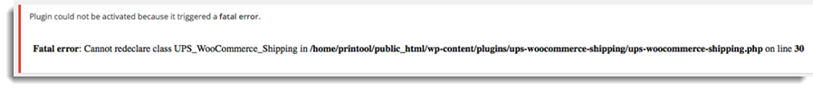 FATAL error