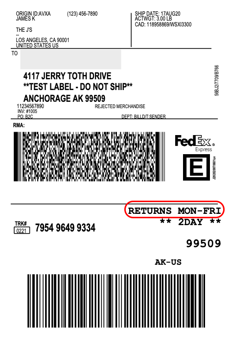 FedEx-saturday-return-shipping-disabled