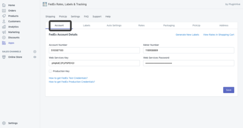 Shopify FedEx App