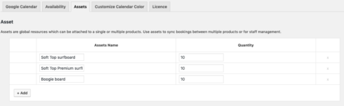 Booking Assets