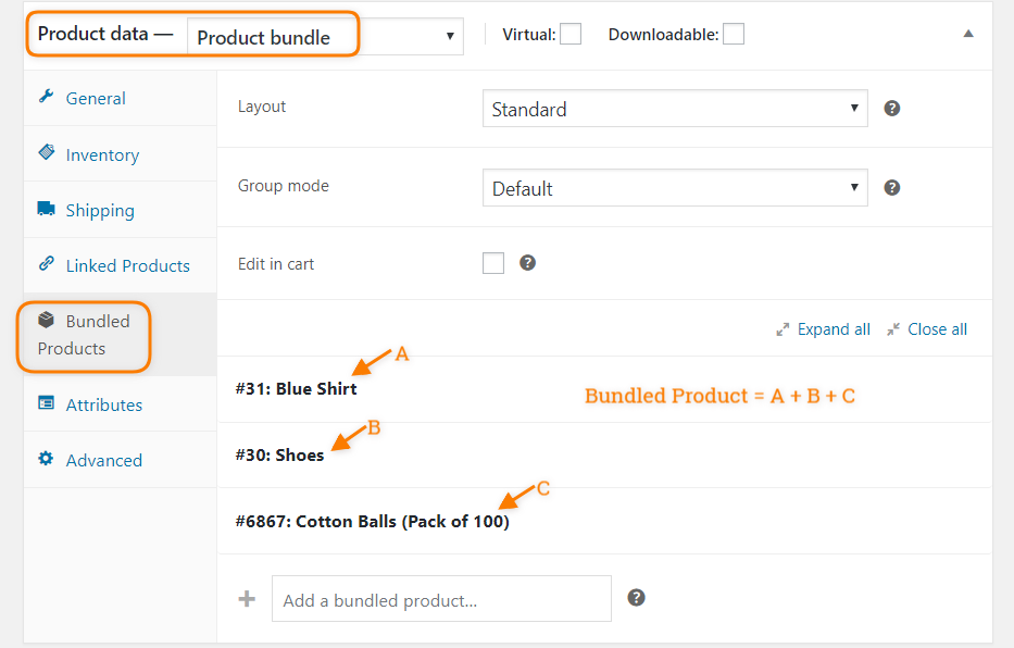 woocommerce product bundles