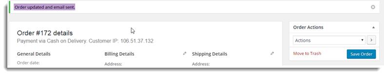 order completion email fedex shipment