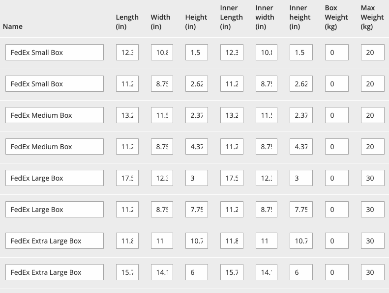 Parcel Packing Methods