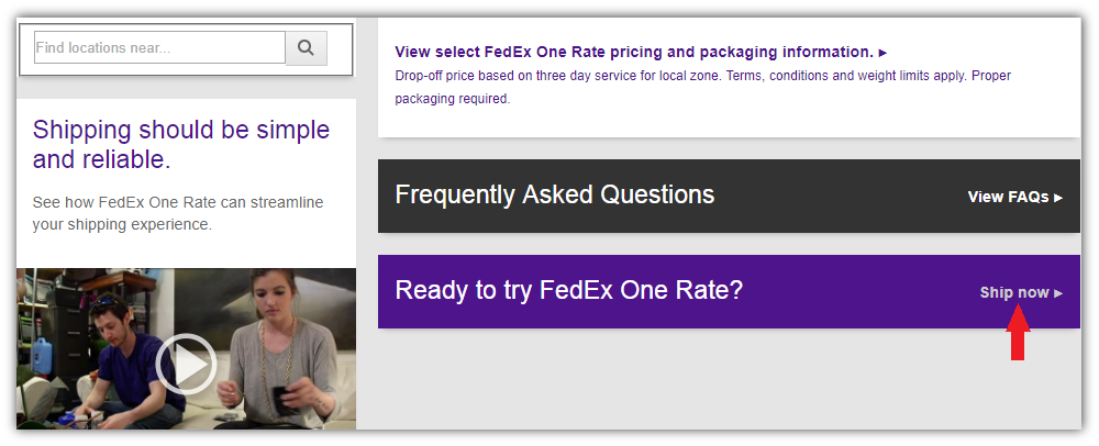 fedex ship now