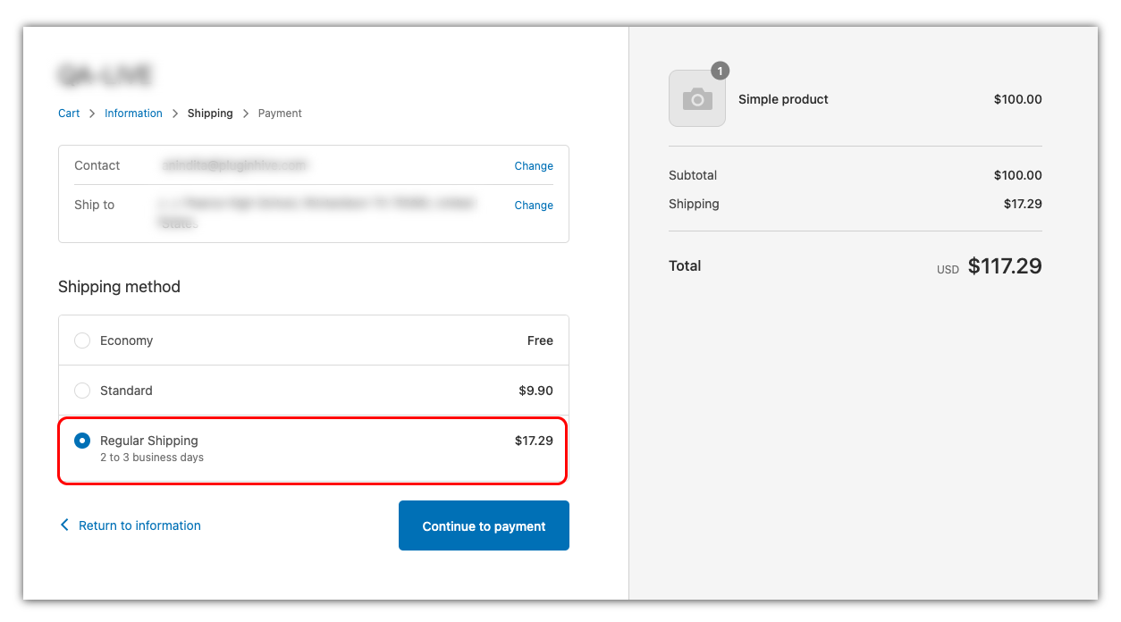 shopify checkout