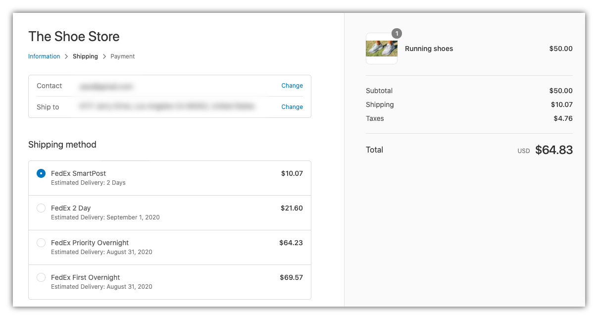 shopify checkout