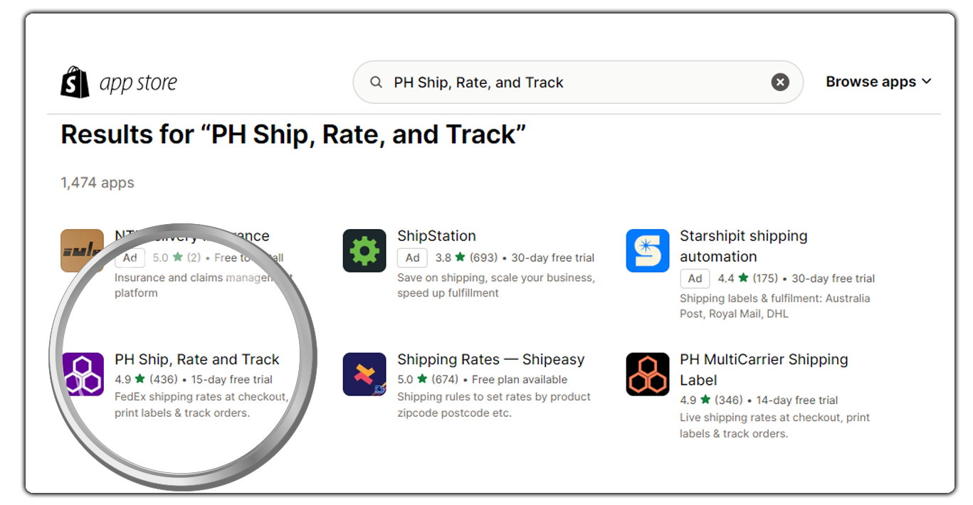shopify fedex app