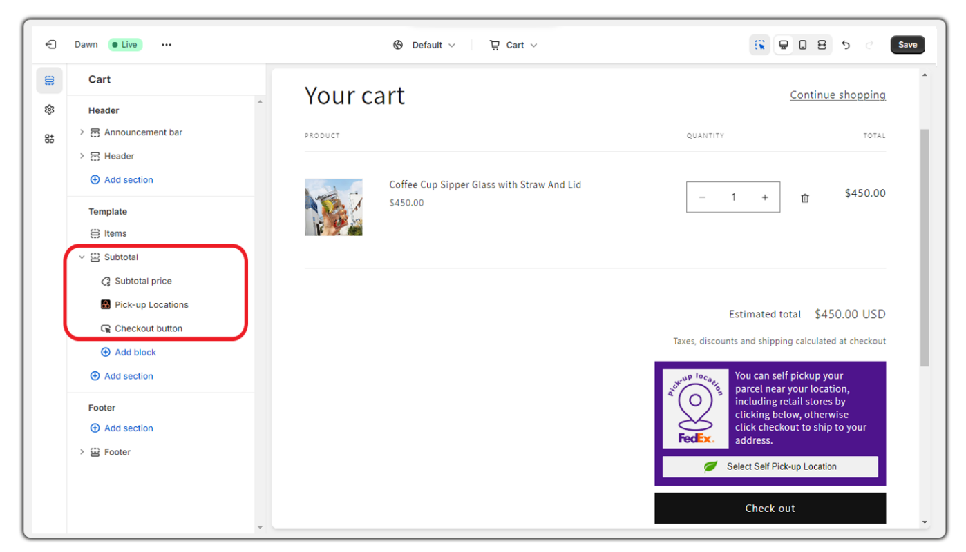 fedex pick-up location